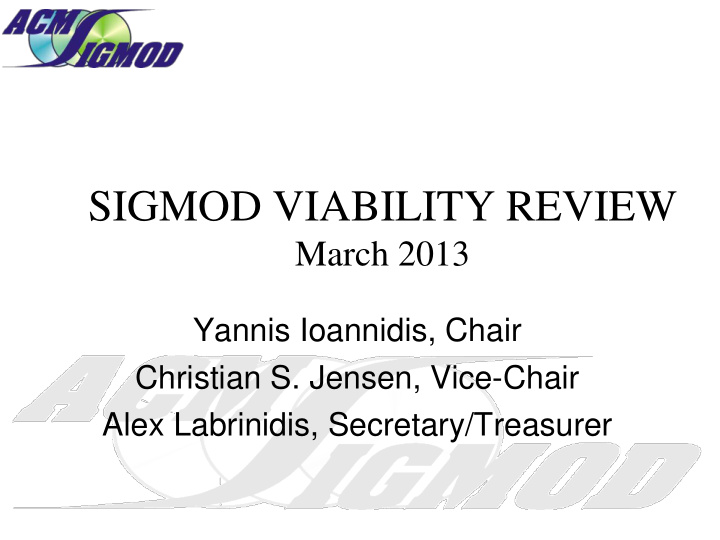 sigmod viability review