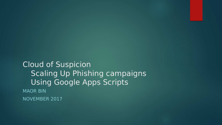 cloud of suspicion scaling up phishing campaigns using