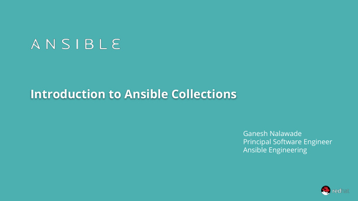 introduction to ansible collections