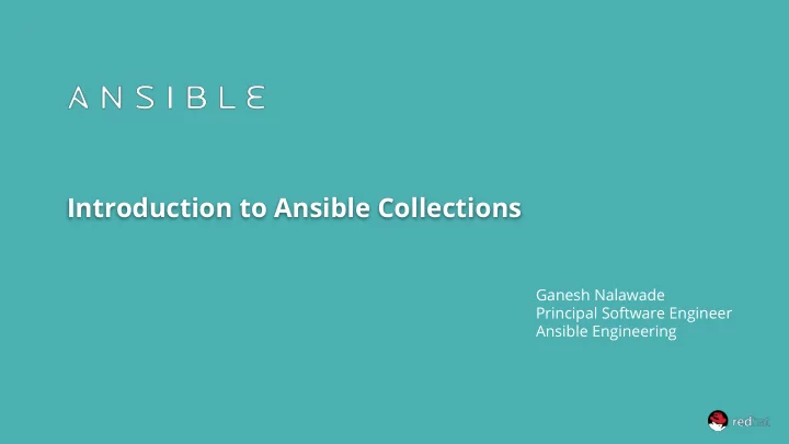 introduction to ansible collections