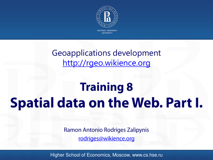 geoapplications development http rgeo wikience org