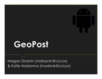 Problem &amp; Solution  Want to explore your neighborhood, campus, or city?  On vacation and afraid