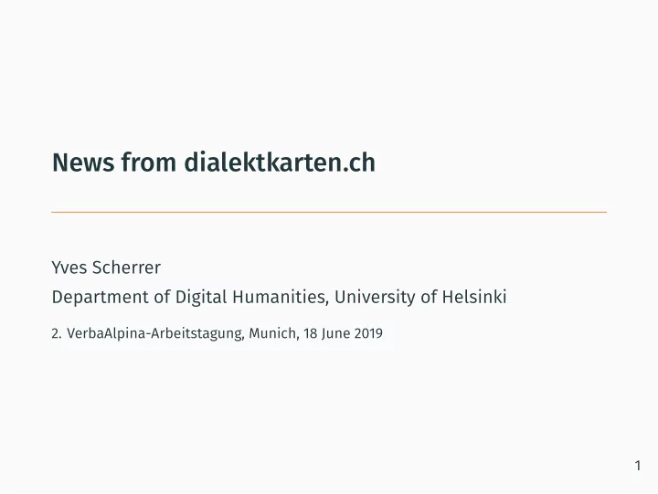 news from dialektkarten ch