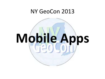 Mobile Apps  Mobile Apps  What brought us to this approach  Challenges  Other approaches