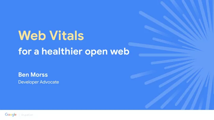 web vitals