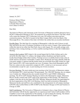 January 16, 2017  Professor Robert Wilson  Department of Physics  Colorado State University  Fort