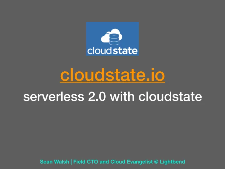 cloudstate io