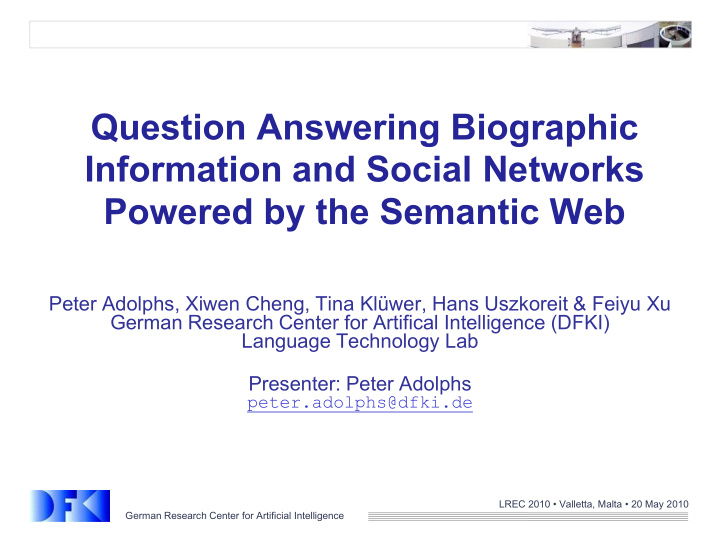 question answering biographic information and social