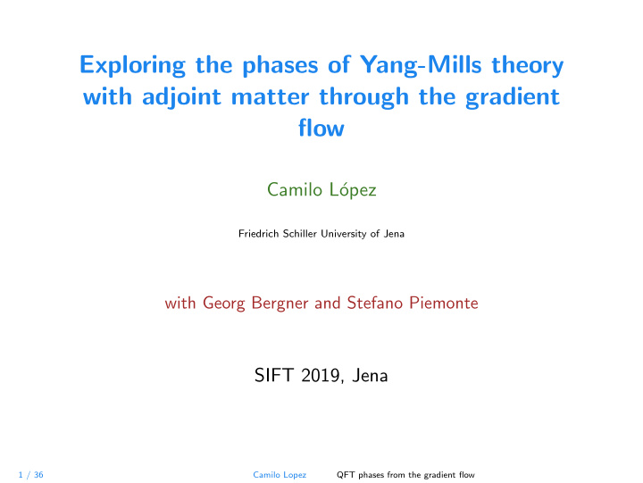 exploring the phases of yang mills theory with adjoint