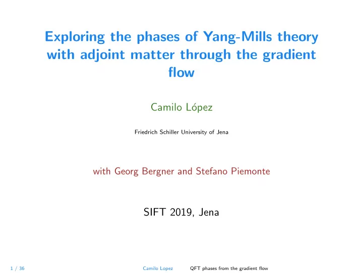 exploring the phases of yang mills theory with adjoint