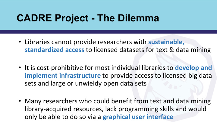 cadre project the dilemma