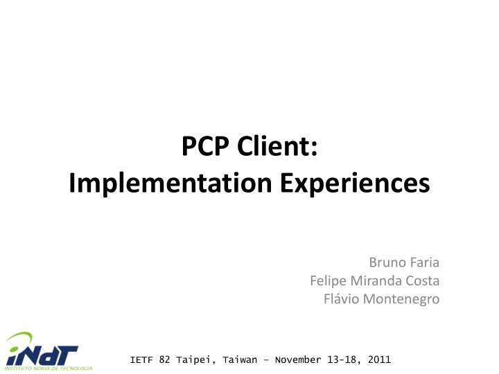pcp client