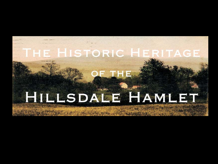 hillsdale historic resource survey