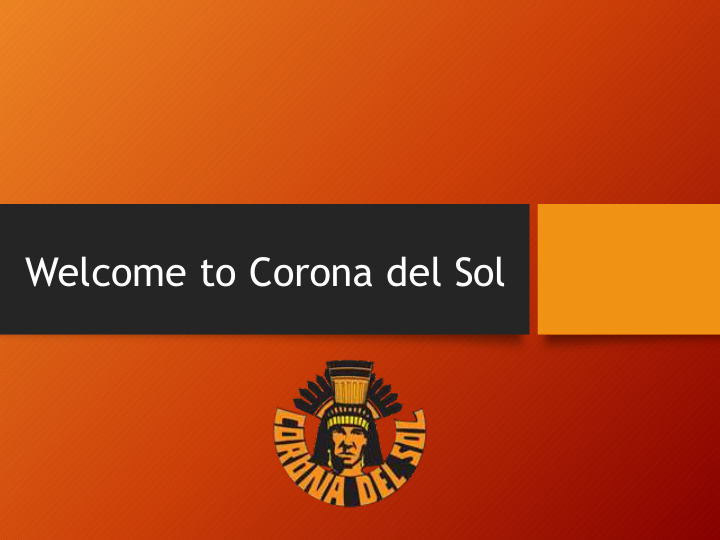welcome to corona del sol administrative team