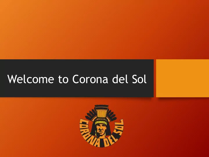 welcome to corona del sol administrative team