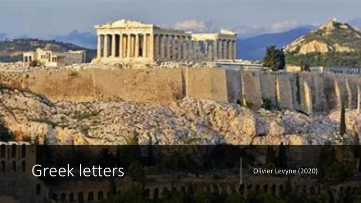 greek letters