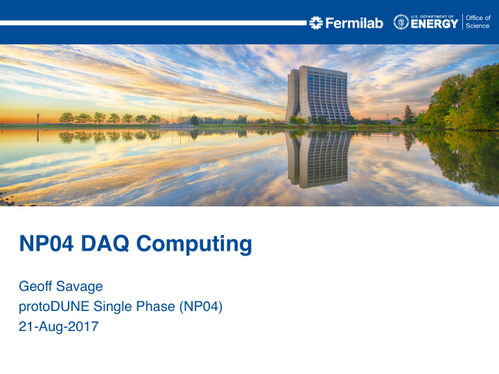 np04 daq computing
