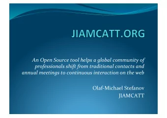 An  Open  Source  tool  helps  a  global  community  of    professionals