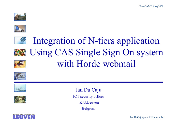 integration of n tiers application using cas single sign