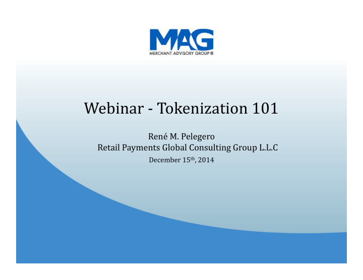 webinar tokenization 101