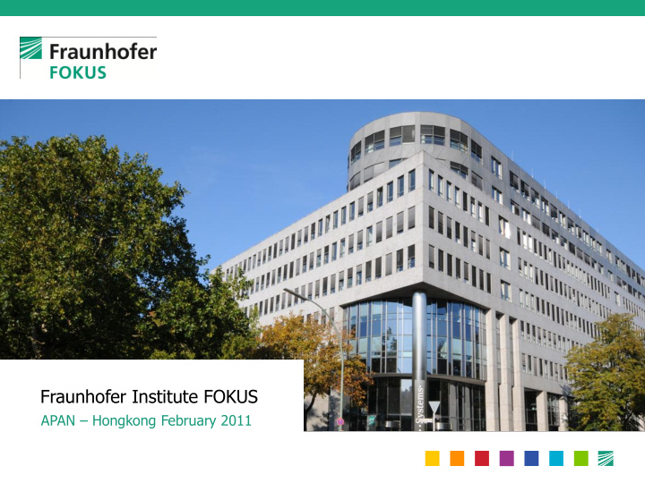 fraunhofer institute fokus