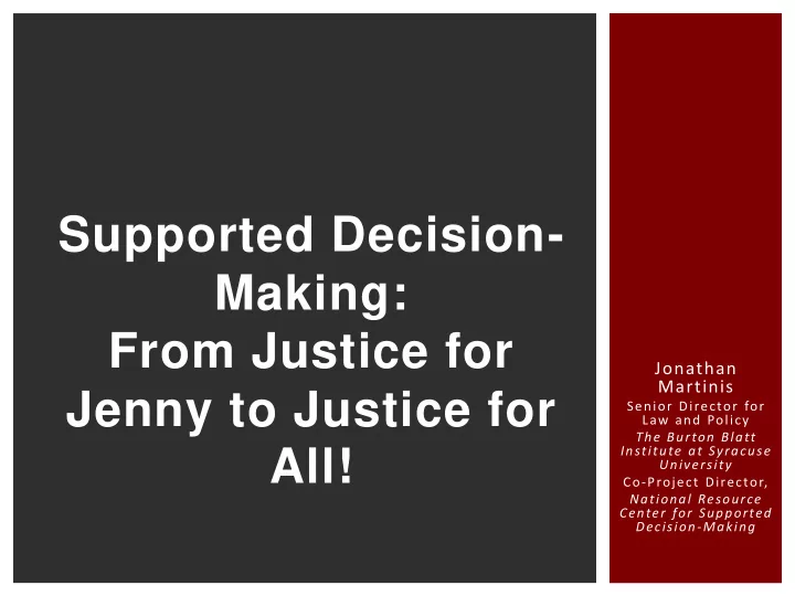 from justice for