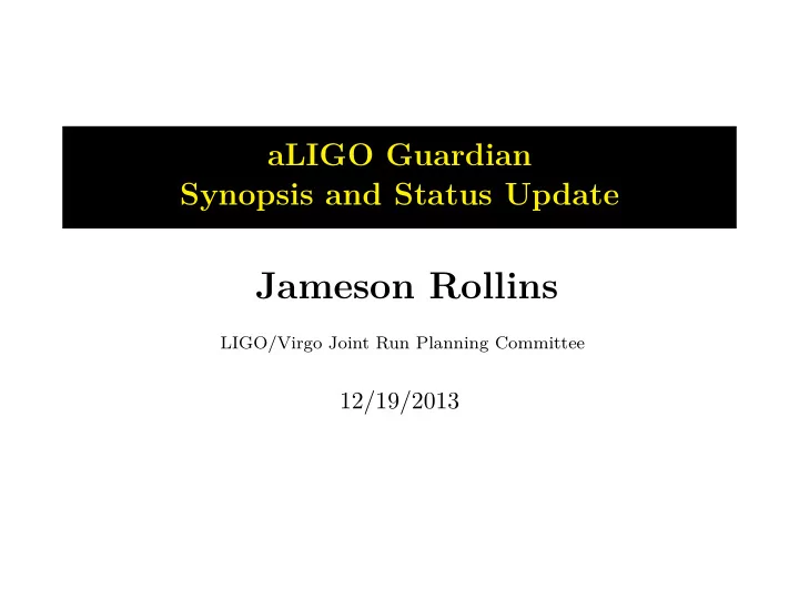 jameson rollins