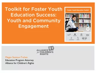 Alliance for Childrens Rights  Technical Details  Call-in number is (562) 247-8321  and