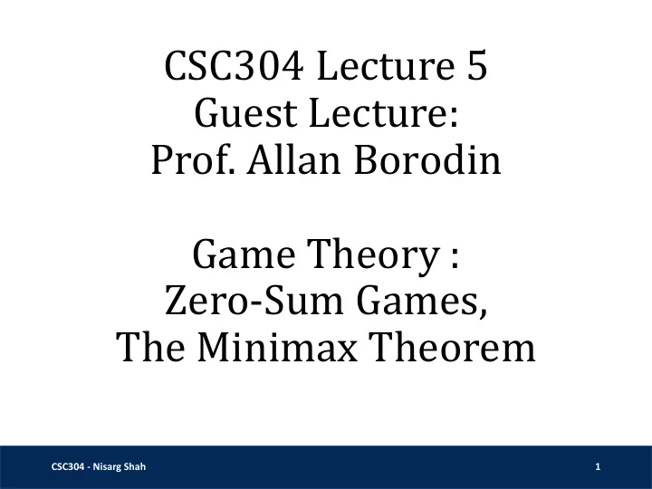 guest lecture