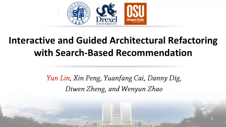 with search based recommendation
