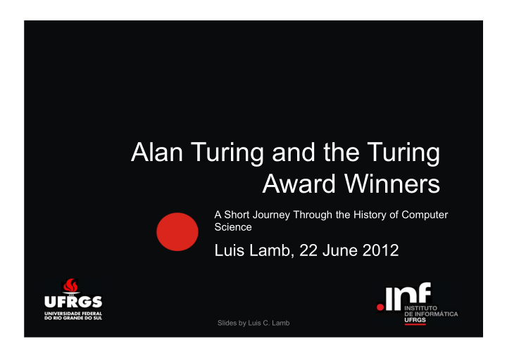 alan turing and the turing award winners