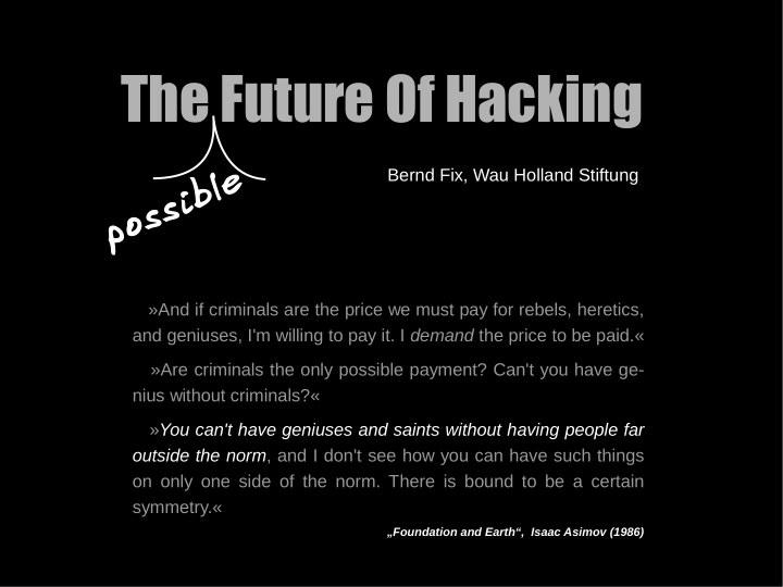 the future of hacking