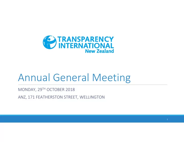 annual general meeting