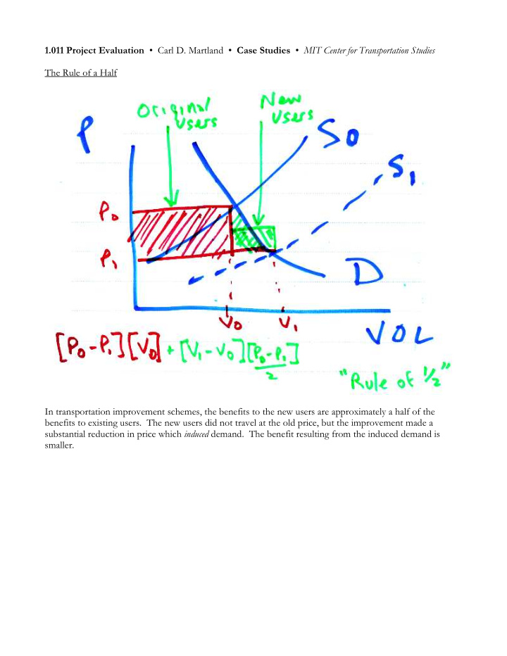 1 011 project evaluation carl d martland case studies mit