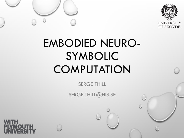 embodied neuro symbolic computation