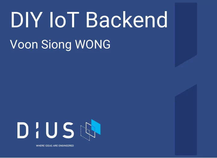 diy iot backend