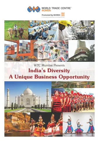 Indias Diversity  A Unique Business Opportunity  WTC Mumbai Presents  Preface -  Other