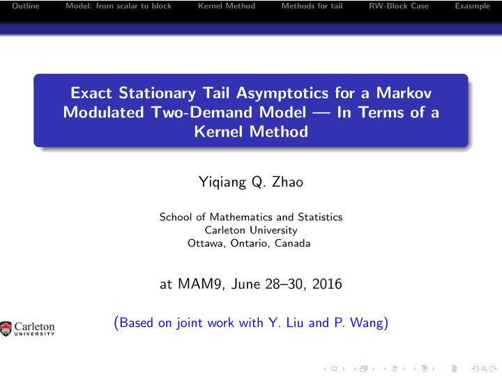 exact stationary tail asymptotics for a markov modulated