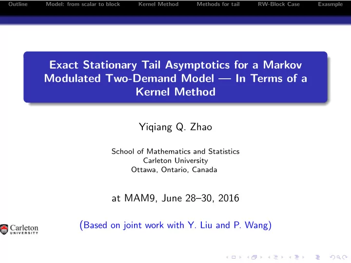 exact stationary tail asymptotics for a markov modulated
