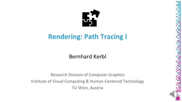 rendering path tracing i