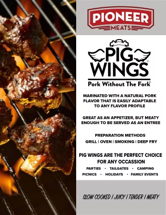 SLOW COOKED | JUICY | TENDER | MEATY  www.pioneermeats.com  MADE FROM 100% FRESH PORK BELLY