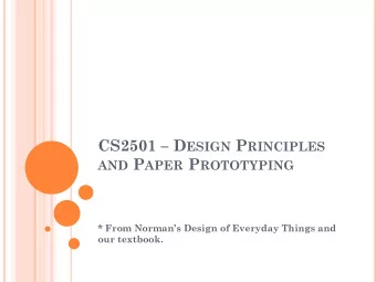 B ONUS : P EOPLE H ATE R EADING ! B ONUS : P EOPLE H ATE R EADING ! P APER P ROTOTYPING P APER P