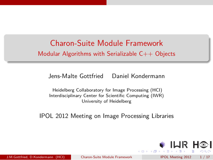 charon suite module framework