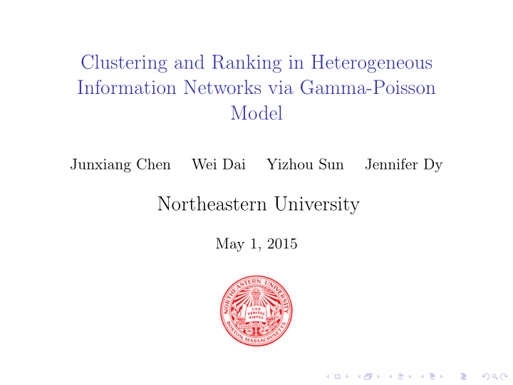 clustering and ranking in heterogeneous information