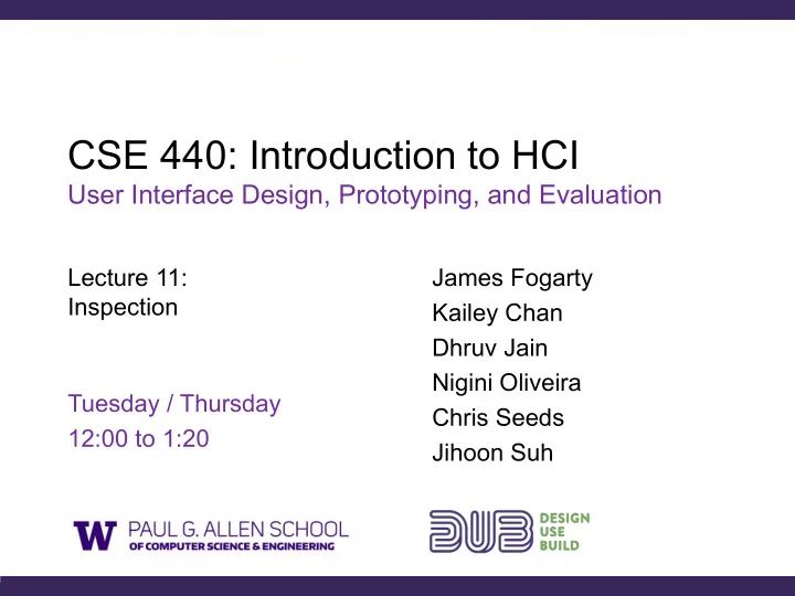 cse 440 introduction to hci