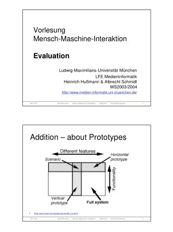 Addition  about Prototypes    http://www.useit.com/papers/guerrilla_hci.html  29/01/04  LMU