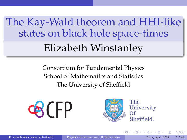 the kay wald theorem and hhi like states on black hole