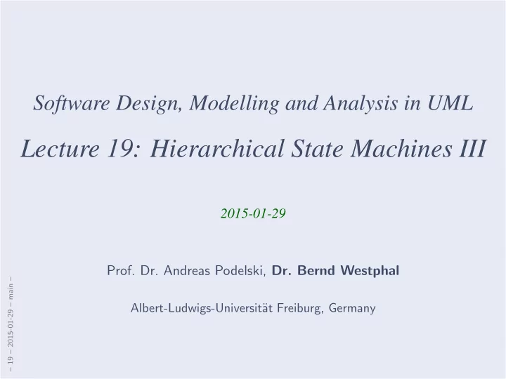 lecture 19 hierarchical state machines iii
