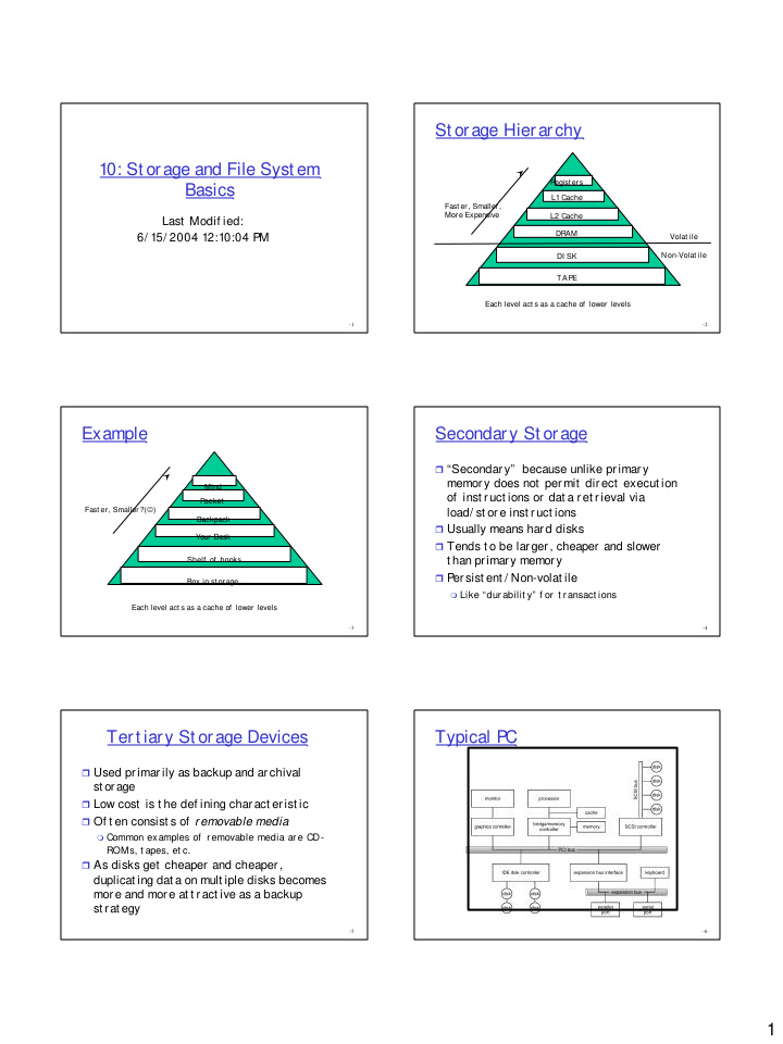 st orage hierarchy 10 st orage and file syst em