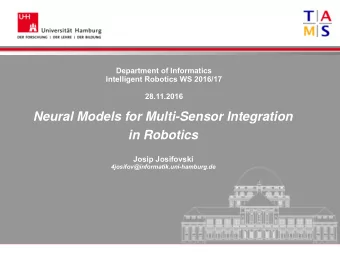 N  e  u  r  a  l  M  o  d  e  l  s  f  o  r  M  u  l  t  i  -  S  e  n  s  o  r  I  n  t  e  g  r